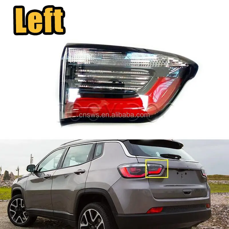 product inner rear lamp tail light brake light for jeep compass 2017 2019 taillight assembly outside the led bulb type american car-36