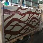 Silk Polished 3-19mm Clear Silk Screen Ceramic Frit Tempered Glass Flat Polished Edge