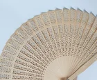 Hand Fans High Quantity Popular Plain Custom Wooden Folding Hand Fans For Wedding