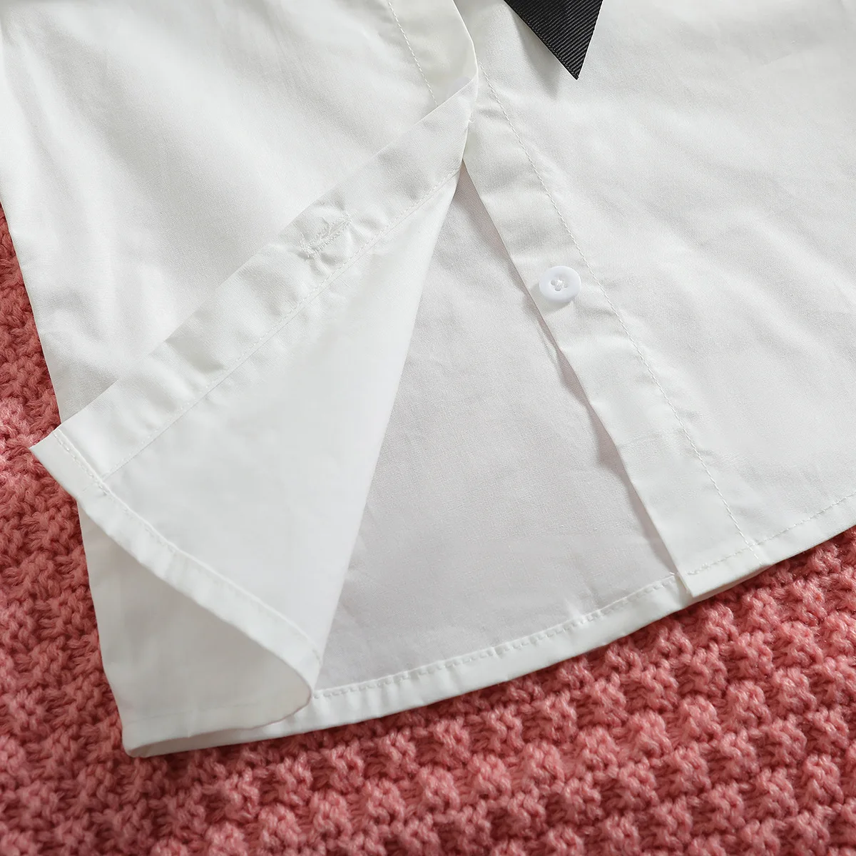 Korean popular boutique girl's clothing new little Fragrance three piece checked vest+shirt+skirt clothing for girls