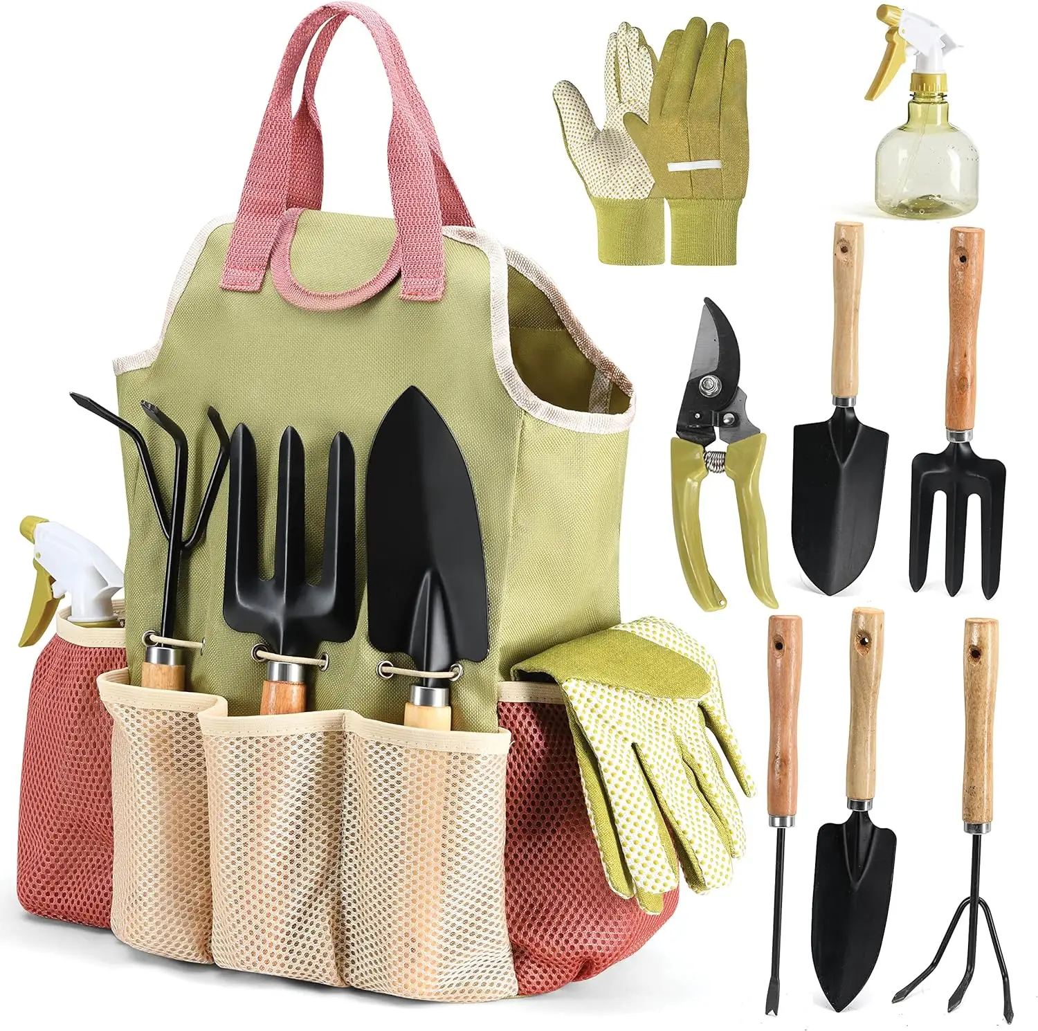 Hot Sale Stainless Steel Heavy Duty Gardening Tool Set Complete Garden Tool Kit Comes With Bag Gardening Tools Set