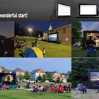 Pvc Inflatable OZIS 14ft PVC Inflatable Projector Home Cinema Inflatable Projector Screen