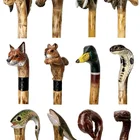 Wooden Stick For Fashion Style Customized Wooden Hand Carved Stick For Old Man Walking