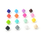 Diamond Beads Silicone Beads Diamond Shape Silicone Teething Beads For Jewelry