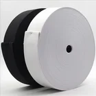 Cord Wholesale Custom Width Polyester Elastic Cord High Quality Black White Knit Elastic Band