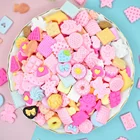 Resin Resin 100pcs/bag Mix Frosted Resin Simulation Bread Cake Butter Flatback Cabochon For DIY Food Accessories
