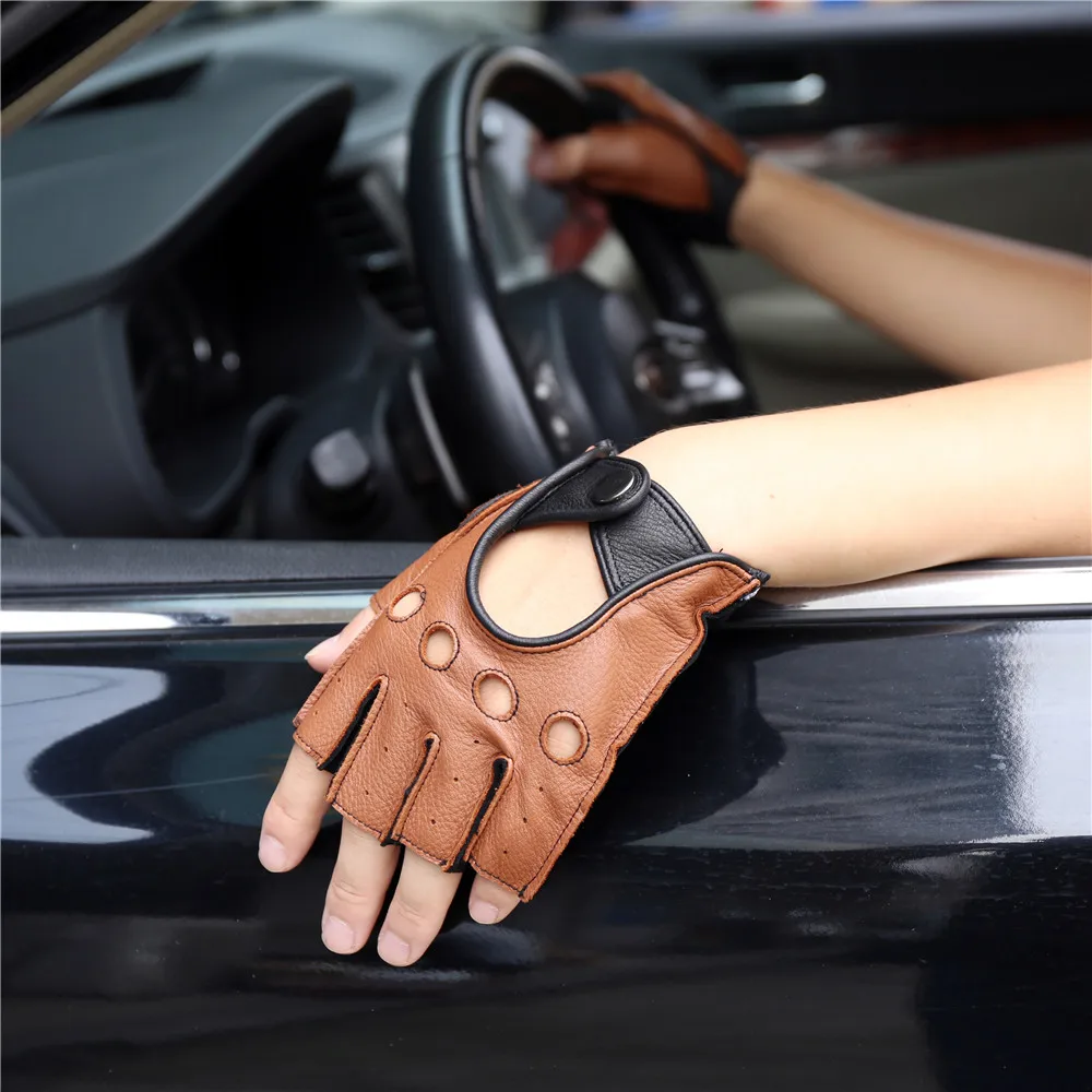 half finger driving gloves