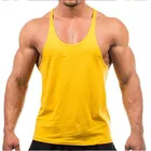 Mens Singlet Print Men Gym Singlet Custom Logo Tank Top Wholesale Bulk Cotton Fabric Mens Stringer Gym Singlet
