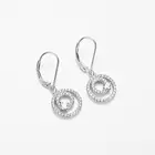 Cz Hoop Earring Earrings Silver 925 Earrings 925 Silver Unique Cheap Cz Chain Hoop Earring