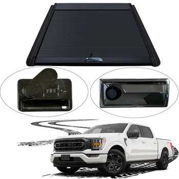 Hard Retractable Shutter Tonneau With Button Pickup Lid Truck Electric Roller Bed Cover For Jeep ford F150 ranger toyota hilux