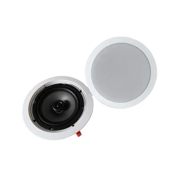 10W 8 inch shape steel ceiling Speaker, metal baffle and dual cone in ceiling 5.1 speaker system