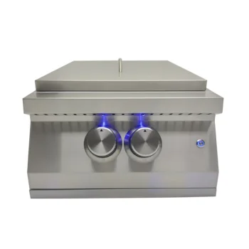 P01 built in 16in power burner outdoor kitchen with LED light