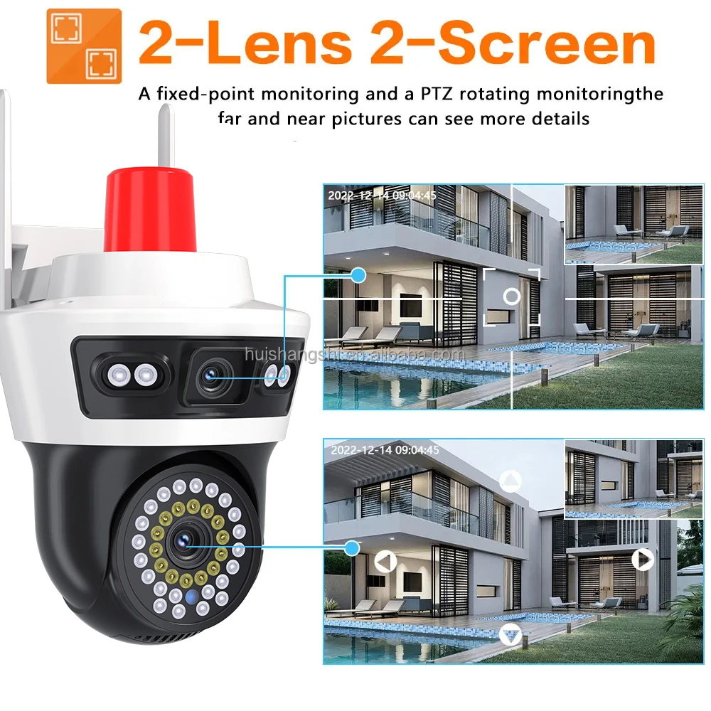 YOOSEE 8MP PTZ WIFI IP Camera Audio CCTV Surveillance Smart Home Outdoor Color Night vision Waterproof