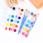 Paints Dongjin 12 Colors Acrylic Paints With 2 Brushs DIY Graffiti Pigment Set For Oil Painting