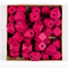 Beads Wooden DIANJIN Diy Craft Colored Octagonal Wood Beads Wooden Beads