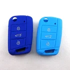 Key 12 Colors OEM Wholesale Car Key Case Colorful Soft Rubber Silicone Car Key Cover