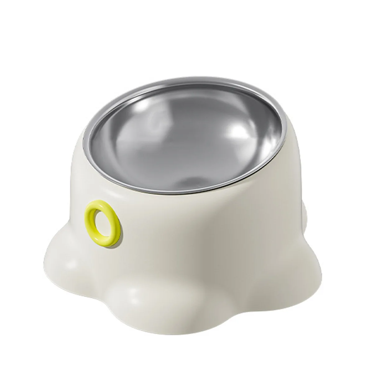 New Octopus Shaped Pet Bowl Anti-upset Plastic Stainless Steel Feeding Bowl Cervical Spine protection Drinking Bowl Pet Products manufacture