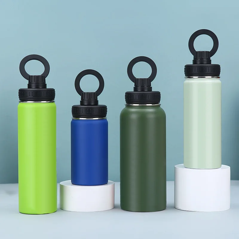Top Seller 32oz 1000ml Water Bottle Magnet Sport Running Top Magnetic Lid Water Bottle Phone Holder