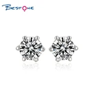 Stud Bestone Hight Quality Geometry Cubic Zirconia Brass Stud Earrings For Women 2021