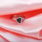 Heart Shape Ring Heart Couple Ring Wholesale Jewelry Engagement Heart Shape Stainless Steel Open Lucky Ring For Couples