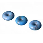 Stone Supplies Nature Turquoise Stone Bead Pendant Donut Charm Round Circle Beads For DIY Jewelry Making