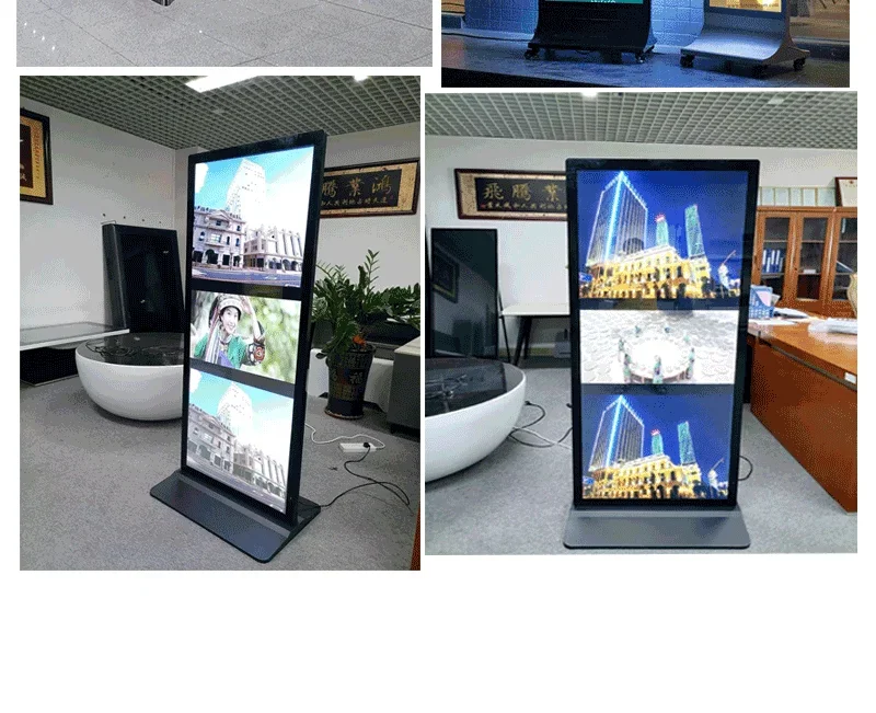4k Hd Floor Standing 75 Inch Advertising Full Screen Vertical Digital ...