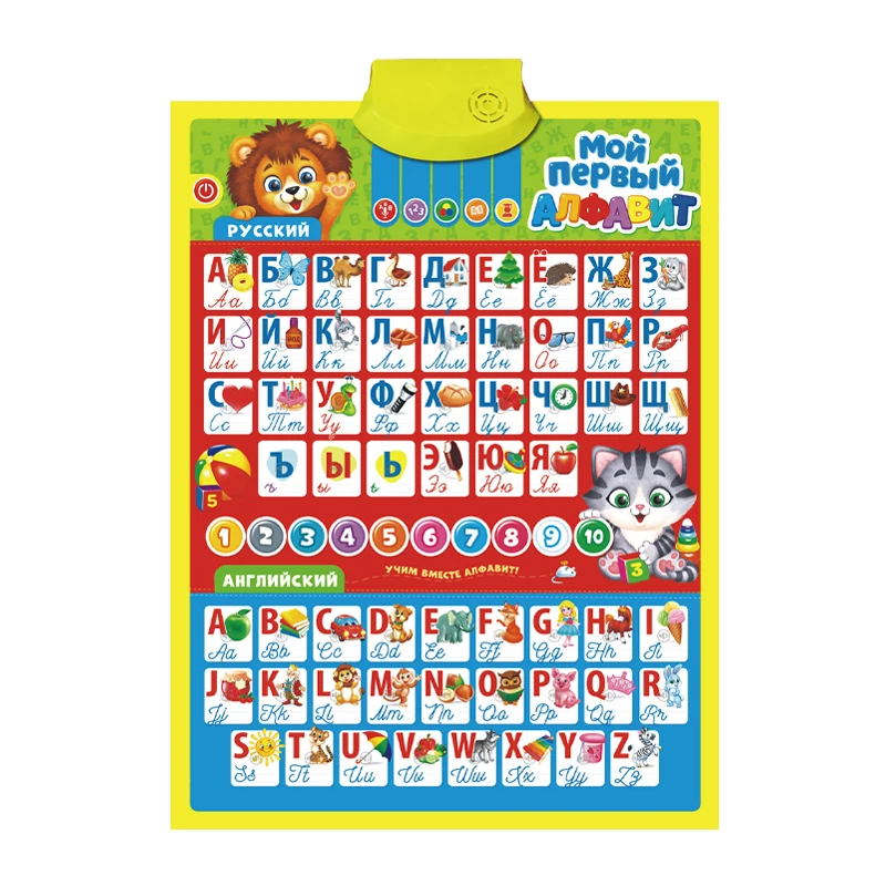 Wholesale kids russian talking wall chart abc learning poster electronic  alphabet wall chart learning educational toys spell