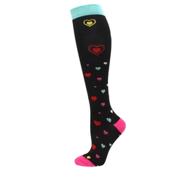 OEM Unisex 20-30mmhg Medical Compression Stockings Custom Logo Happy Anti Slip Sport Compression Socks