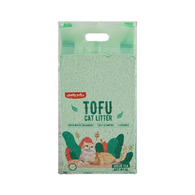 emily pets tofu cat litter