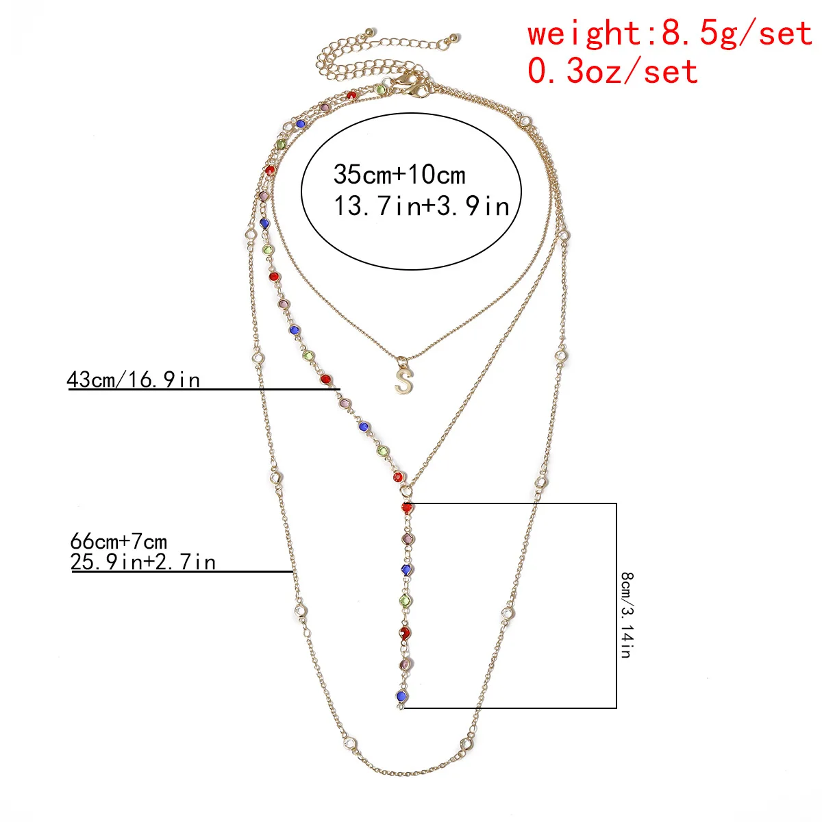 trendy moon star eye heart letter shape charm necklaces women,gold plated cross multi-layer chain pendant necklace jewelry
