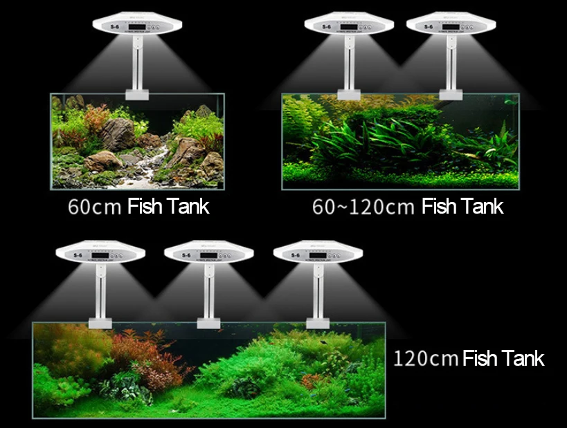 Full Spectrum Wrgb Wifi Marine Nano Fish Tank Led Aquarium Light 15