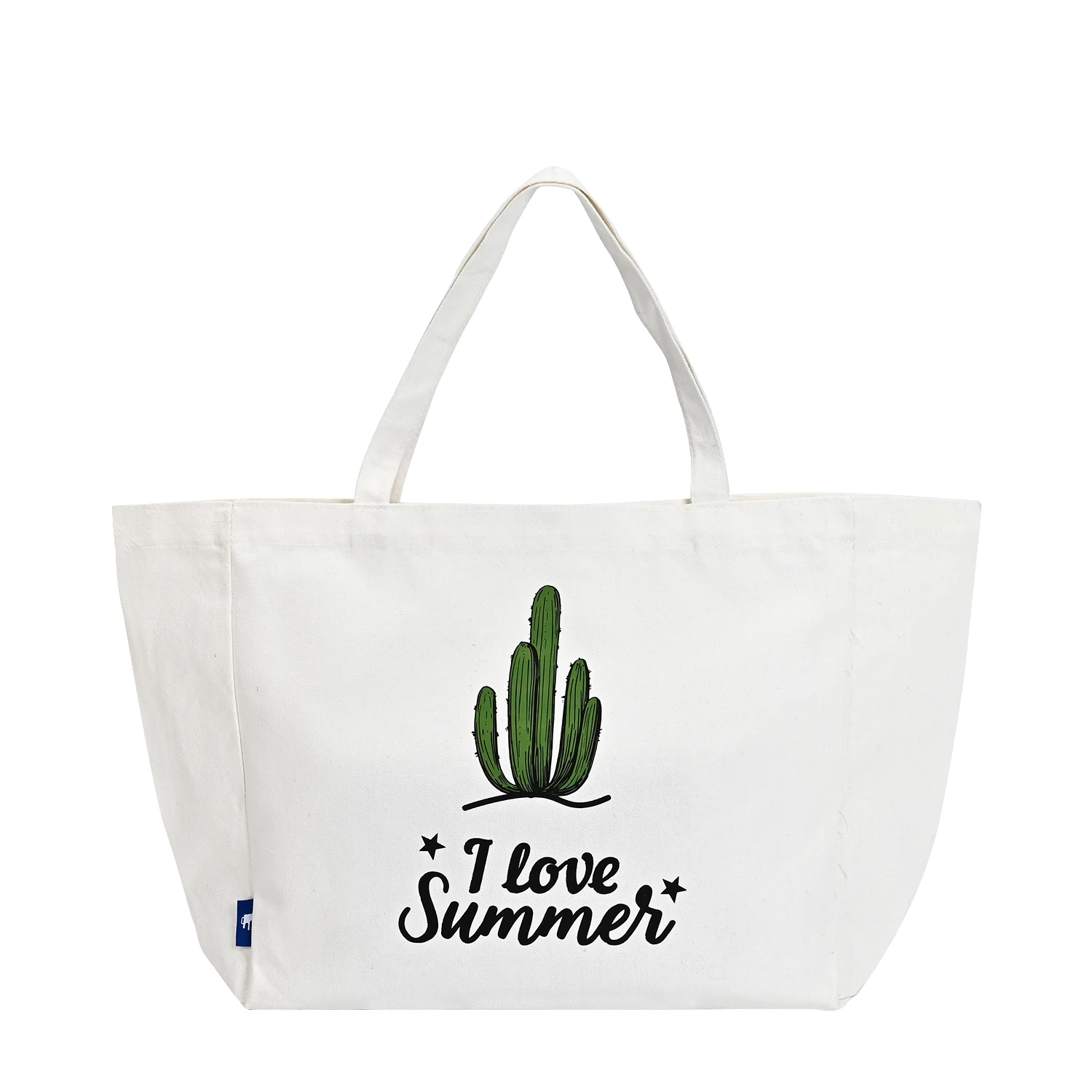 Hot Selling Standard Size Printed Cotton Canvas Tote Bag with Shoulder Handles Recyclable Daily Use factory