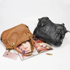 Leather Bag Elegant Business Style Top Grain Leather Large Capacity Top Handle Soft Hobo Bag Handbag For Women