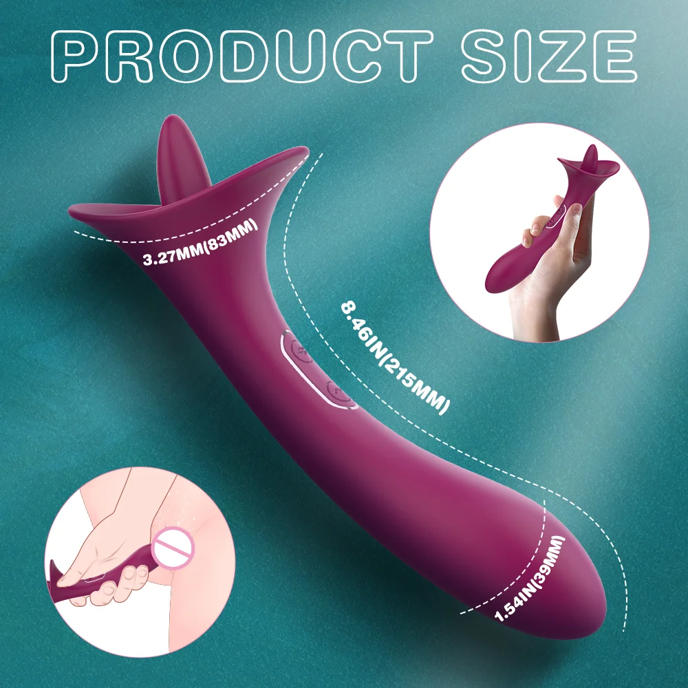 Soft Silicone Tongue Licking Vibrator Rechargeable Female Nipple Licking Clitoral Stimulation H62a152357c7643359cf57b149c68e4fbD