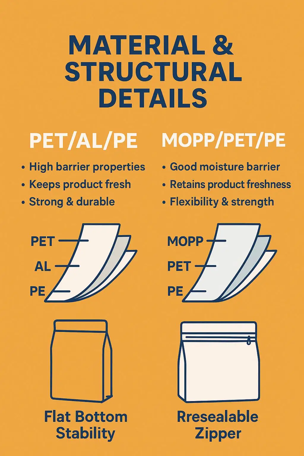 Custom Printed Flat Bottom Pouch for Dry Dog and Cat Food - detail 4