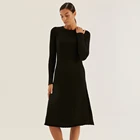 Ladies Dress Dresses 2021 New Ladies Knitted Dress Slim Fit Ladies Ladies Elegant Fashion Dresses