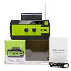Radio With Solar Crank Radio Dynamo Powered Torch Solar Hand Crank Noaa Weather Radio Md-090p With 4000 Mah Power Bank And Mobile Phone Charger