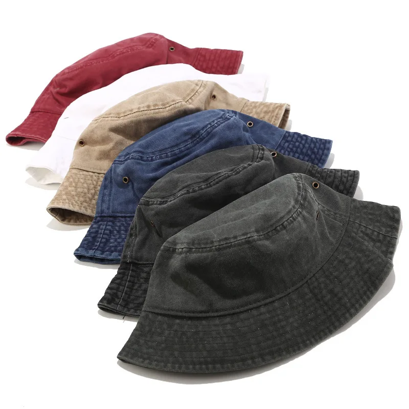 Buy Plain White Cotton Bucket Hat 