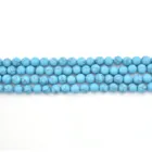 Stone Bead Stone Blue Turquoise Handmade Natural Indonesia Gemstone Stone Wholesale Loose Bead Strand