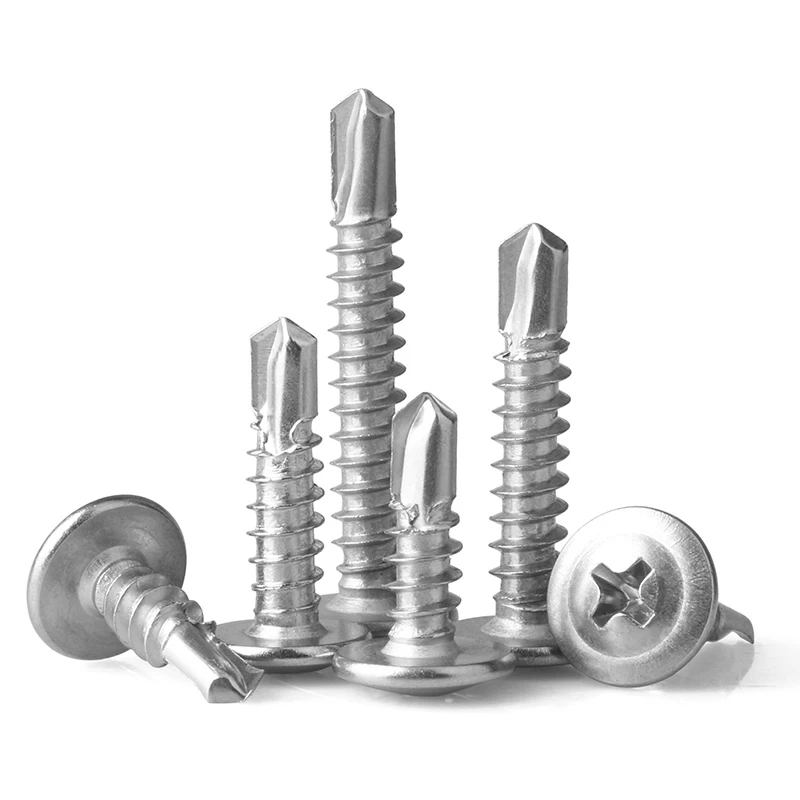 410 Stainless Steel M4.2 M4.8 Phillips Modified Truss Head Self Drilling Screw 