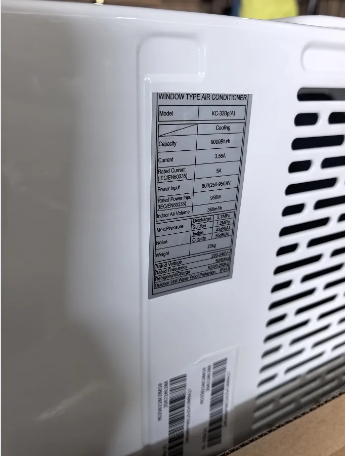 Window Air Conditioner, 12000BTU, 9000btu - detail 4