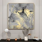Canvas Print Canvas Modern Large Abstract Gold Line Wall Art With Frame Canvas Print For Living Room