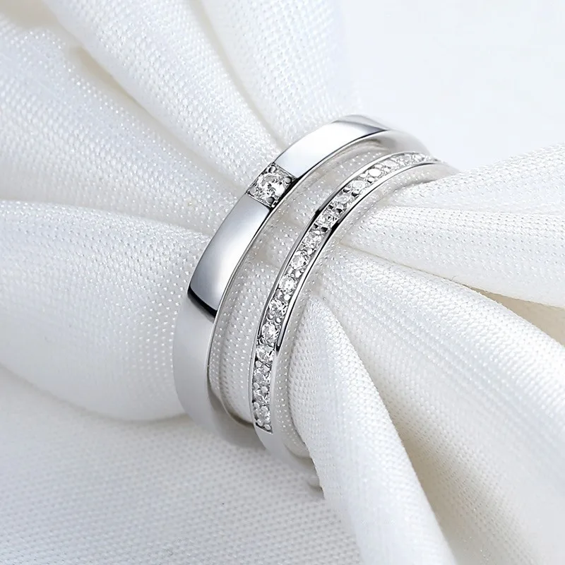 Full Of Diamond Light Luxury Sterling Silver Hand Jewelry S925 Ring