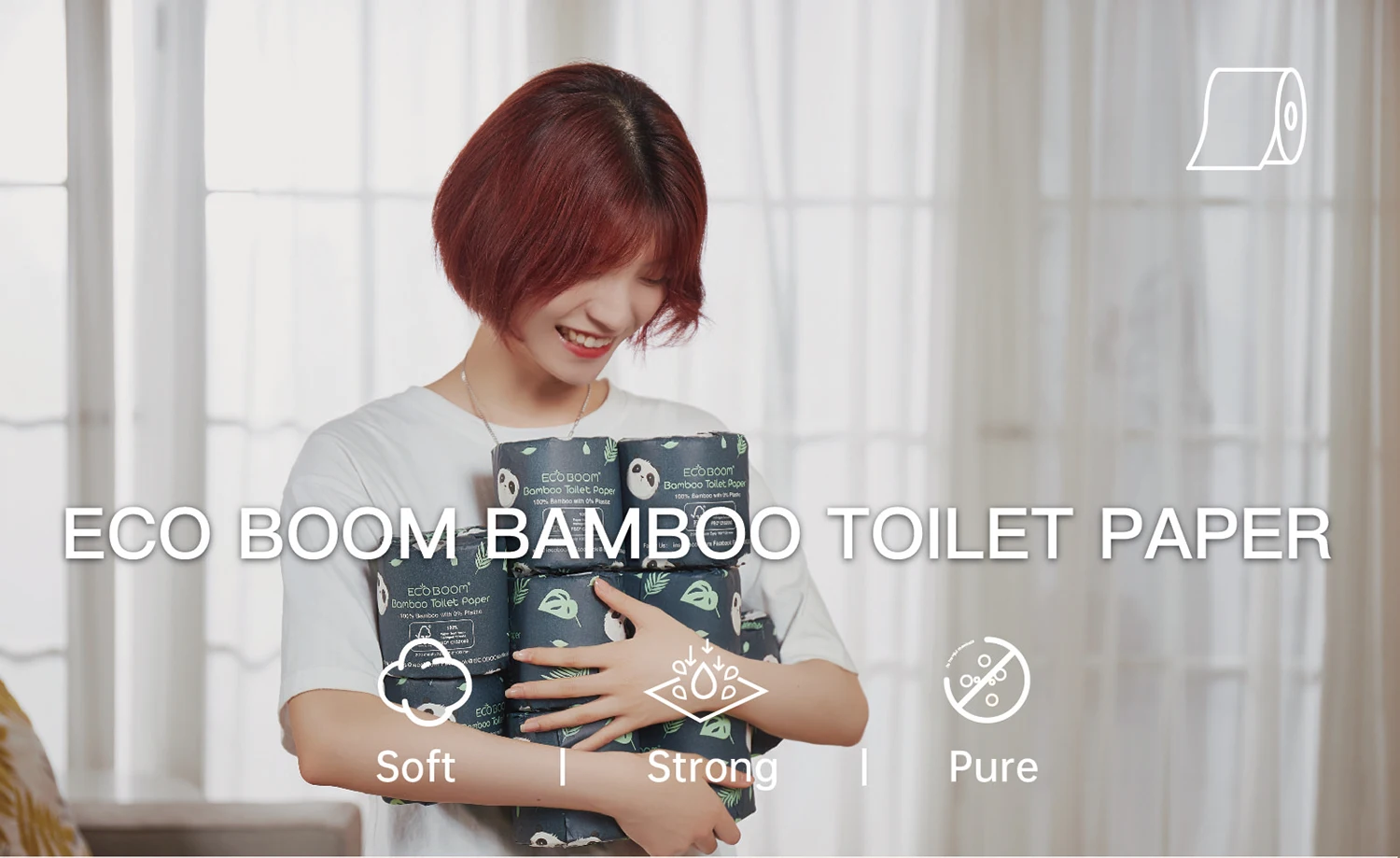 OEM Toilet natural color tissue absorbent hand bamboo paper towel use for toilet