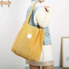 Tote Bag Hot Sale Custom Beach Travel Corduroy Shopping Grocery Tote Bag For Women Girls