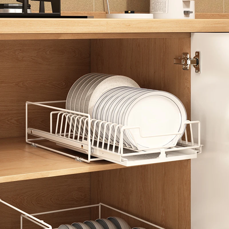 kitchen  iron of dish rack  over sink  with tray