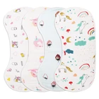 Baby Baby Burp 4 Pack Sublimation Blank Stomised Baby Plain White Soft And Trendy Girl Bib And Burp Cloth//