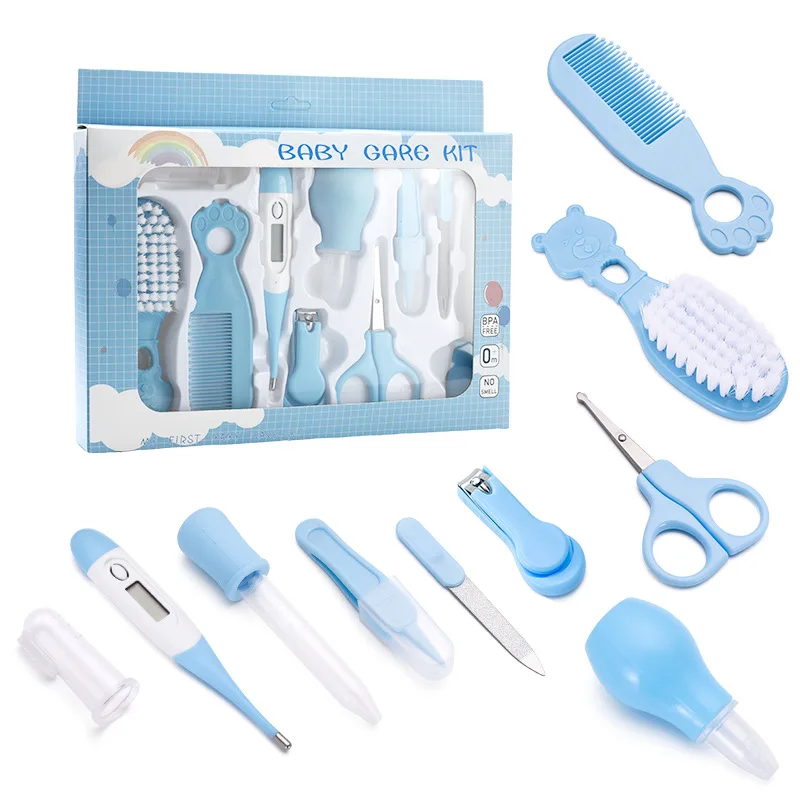 Brush Comb Nasal Aspirator Set Thermometer Tool Care 10 Piece Set