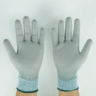 Hand Cut Resistant Gloves Hand Working Safty Protection PU Cut Resistant Knit Wrist Gloves For Industrial