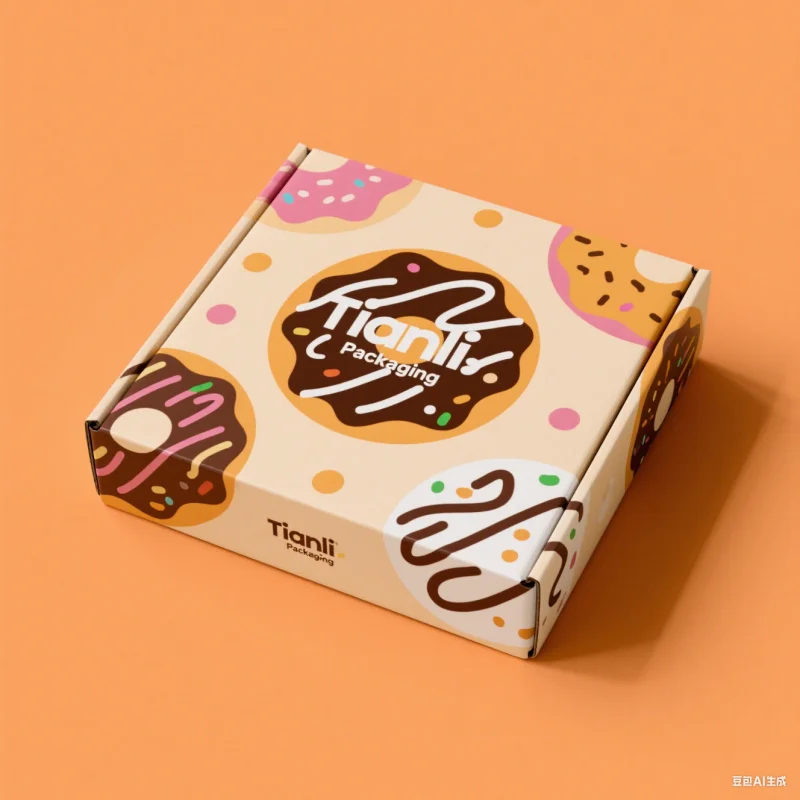donut packaging box factory custom food paper packaging boxes for chocolate cake macaron pastries cookies biscuits takeaway box factory -4